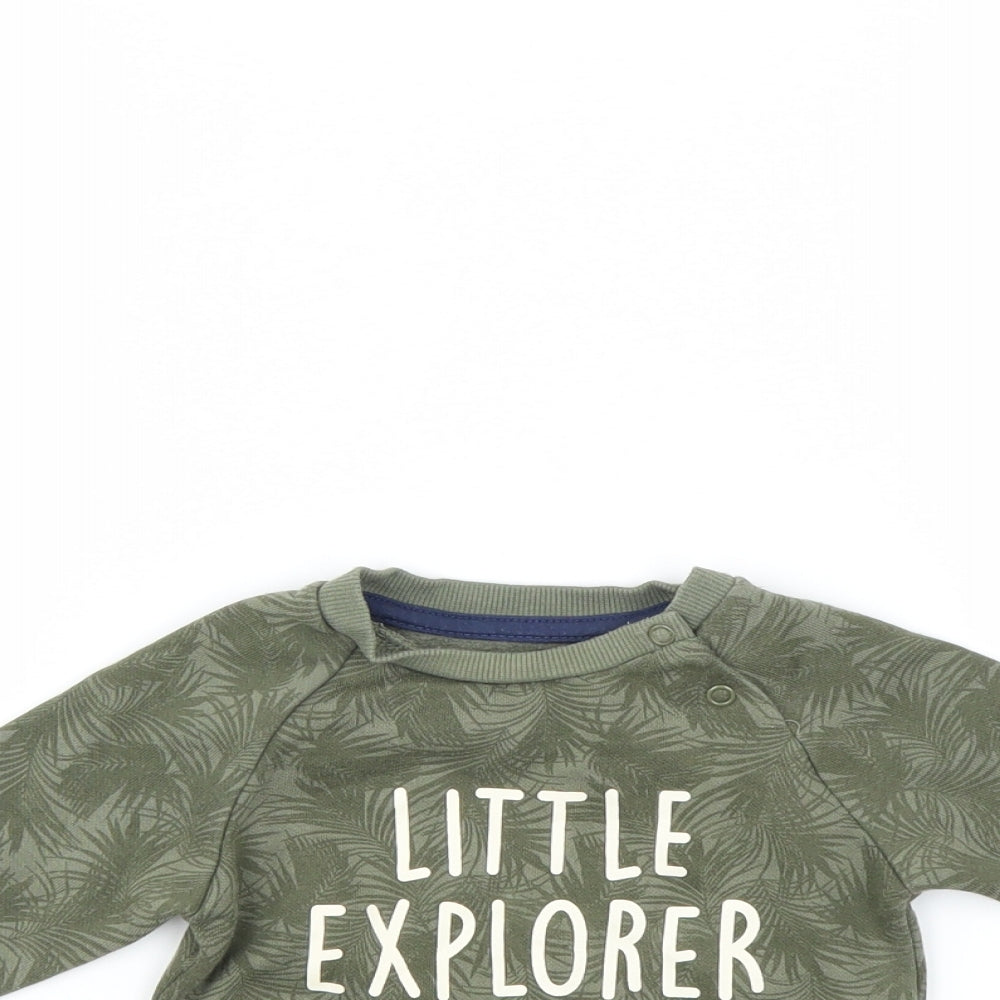 Primark Baby Green   Pullover Jumper Size 6-9 Months  - Little Explorer