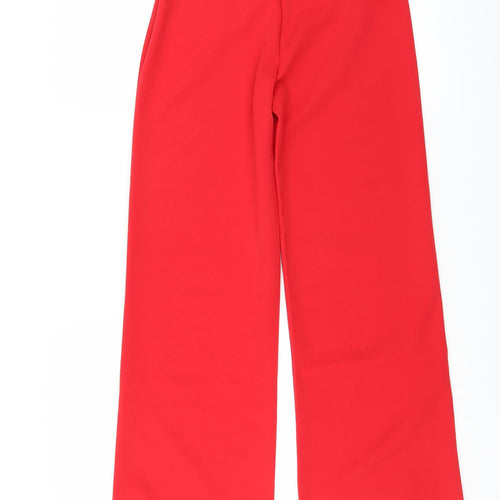 Miss Pap Womens Red   Trousers  Size 6 L32 in - WIDE LEG