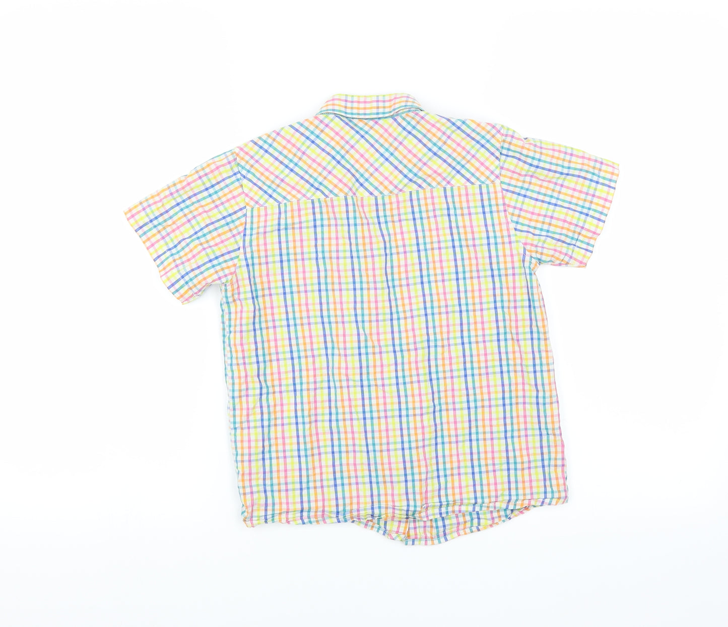 NEXT Boys Multicoloured Check  Basic Button-Up Size 7 Years