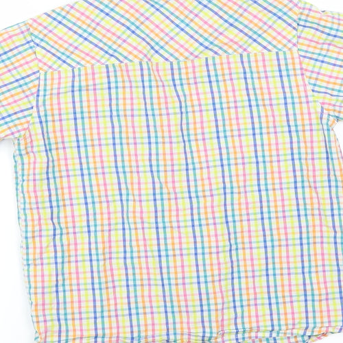 NEXT Boys Multicoloured Check  Basic Button-Up Size 7 Years
