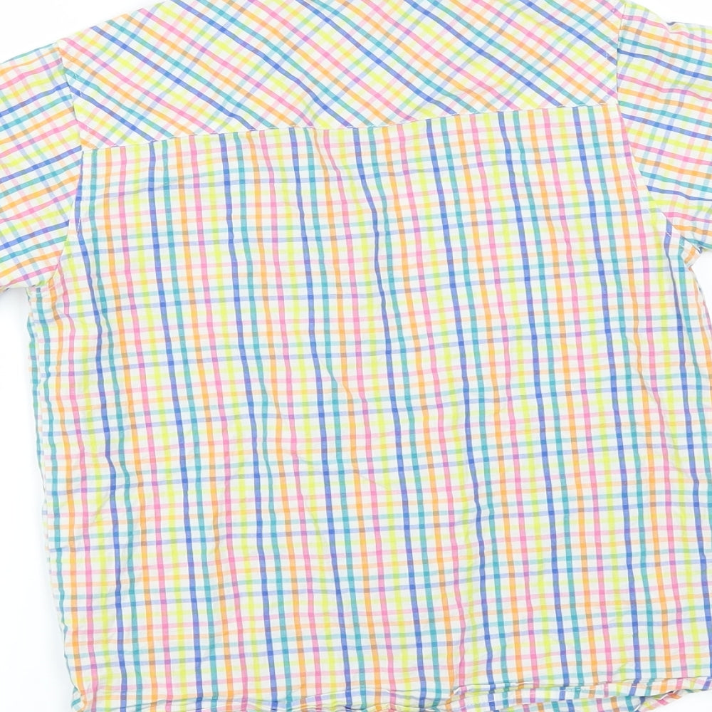 NEXT Boys Multicoloured Check  Basic Button-Up Size 7 Years