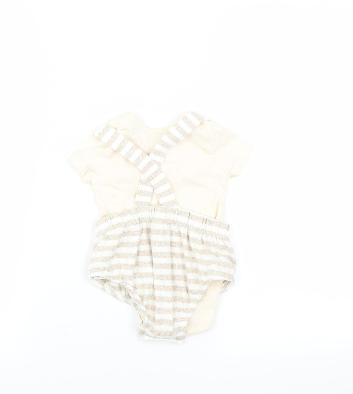 George Baby Beige Striped   Outfit/Set Size 6-9 Months