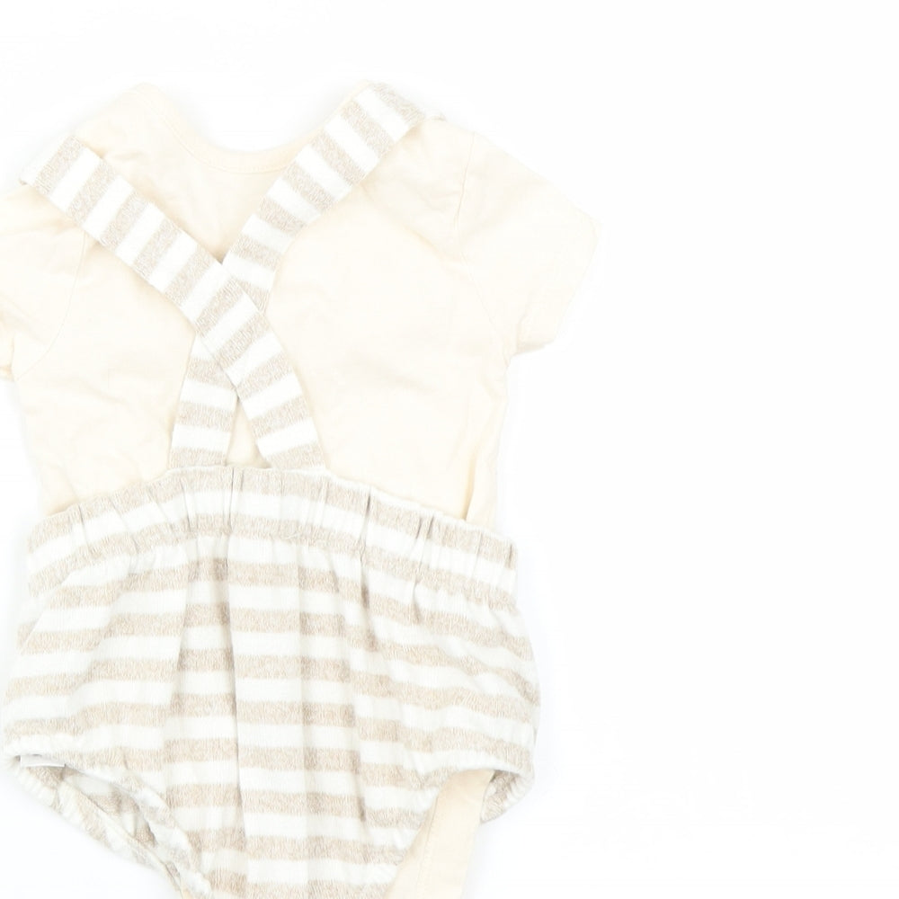 George Baby Beige Striped   Outfit/Set Size 6-9 Months