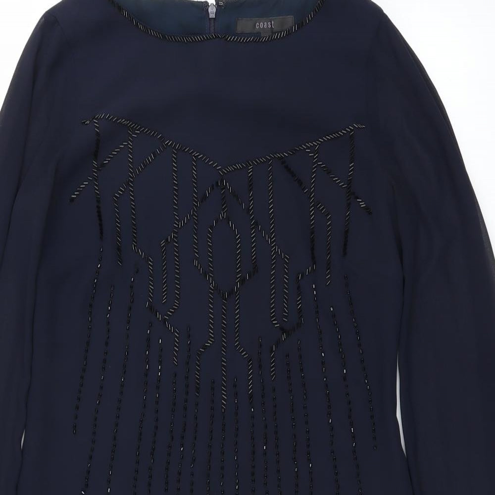 Coast Womens Blue   Shift  Size 10