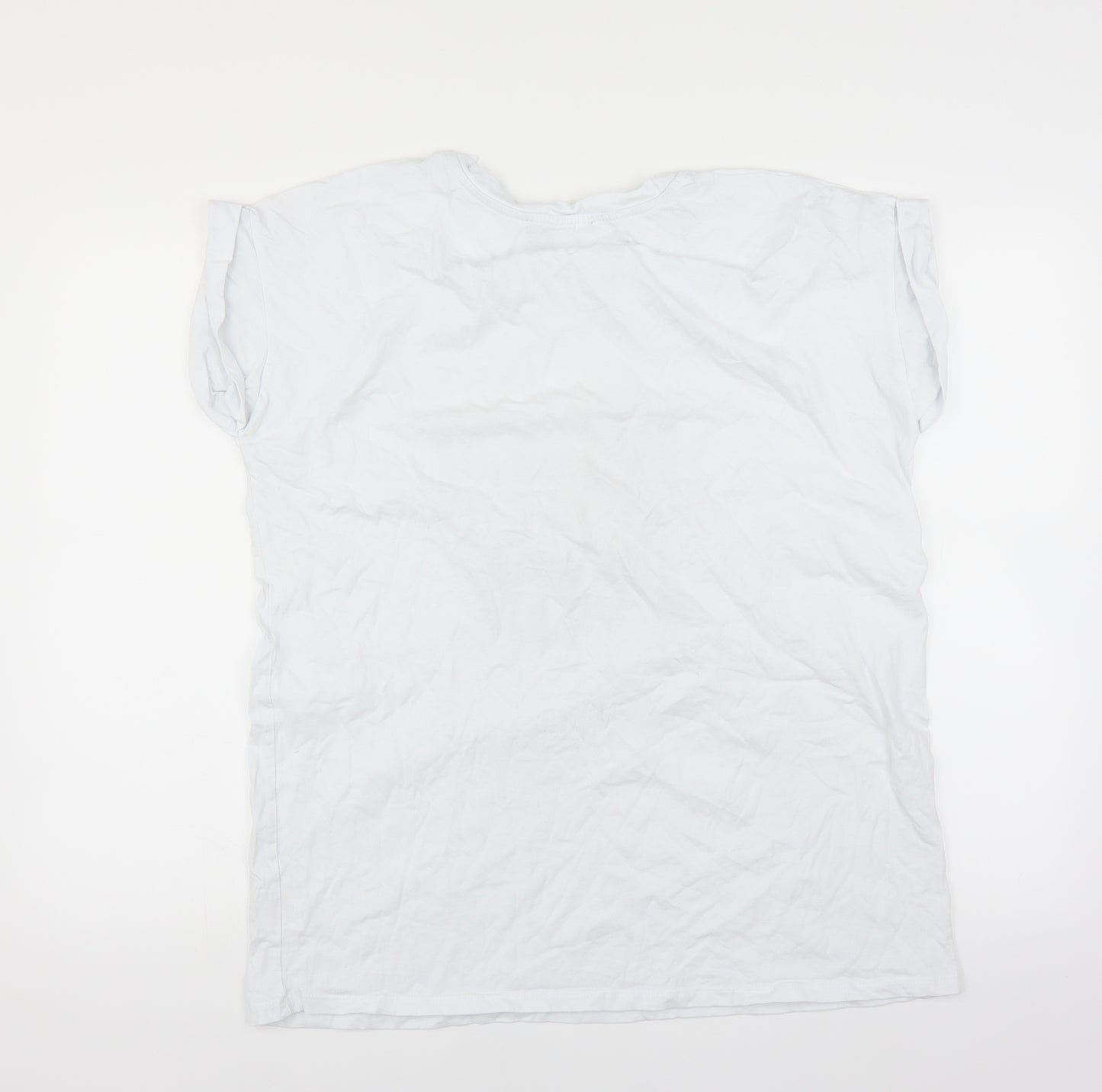 Primark Womens White   Basic T-Shirt Size 16  - holy chic
