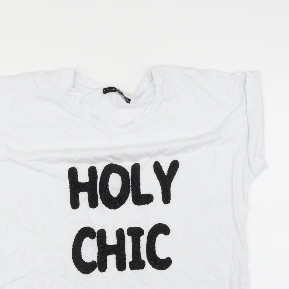 Primark Womens White   Basic T-Shirt Size 16  - holy chic