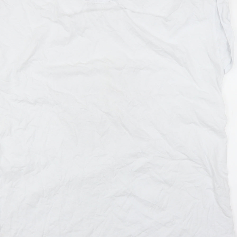 Primark Womens White   Basic T-Shirt Size 16  - holy chic