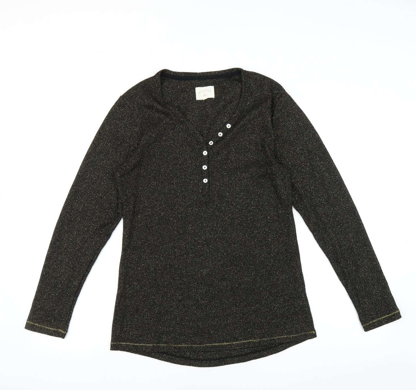 NEXT Womens Black   Basic T-Shirt   - glittery