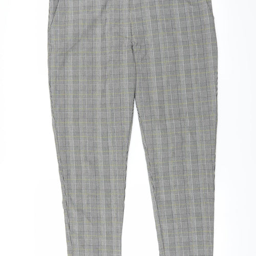 New Look Womens Red Plaid  Trousers  Size 38 in L29 in
