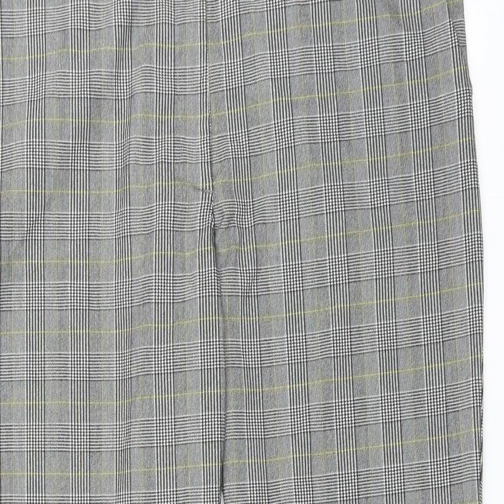 New Look Womens Red Plaid  Trousers  Size 38 in L29 in