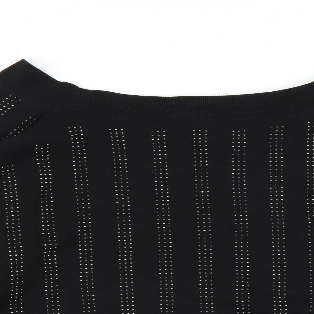 River Island Womens Black   Pullover Jumper Size L