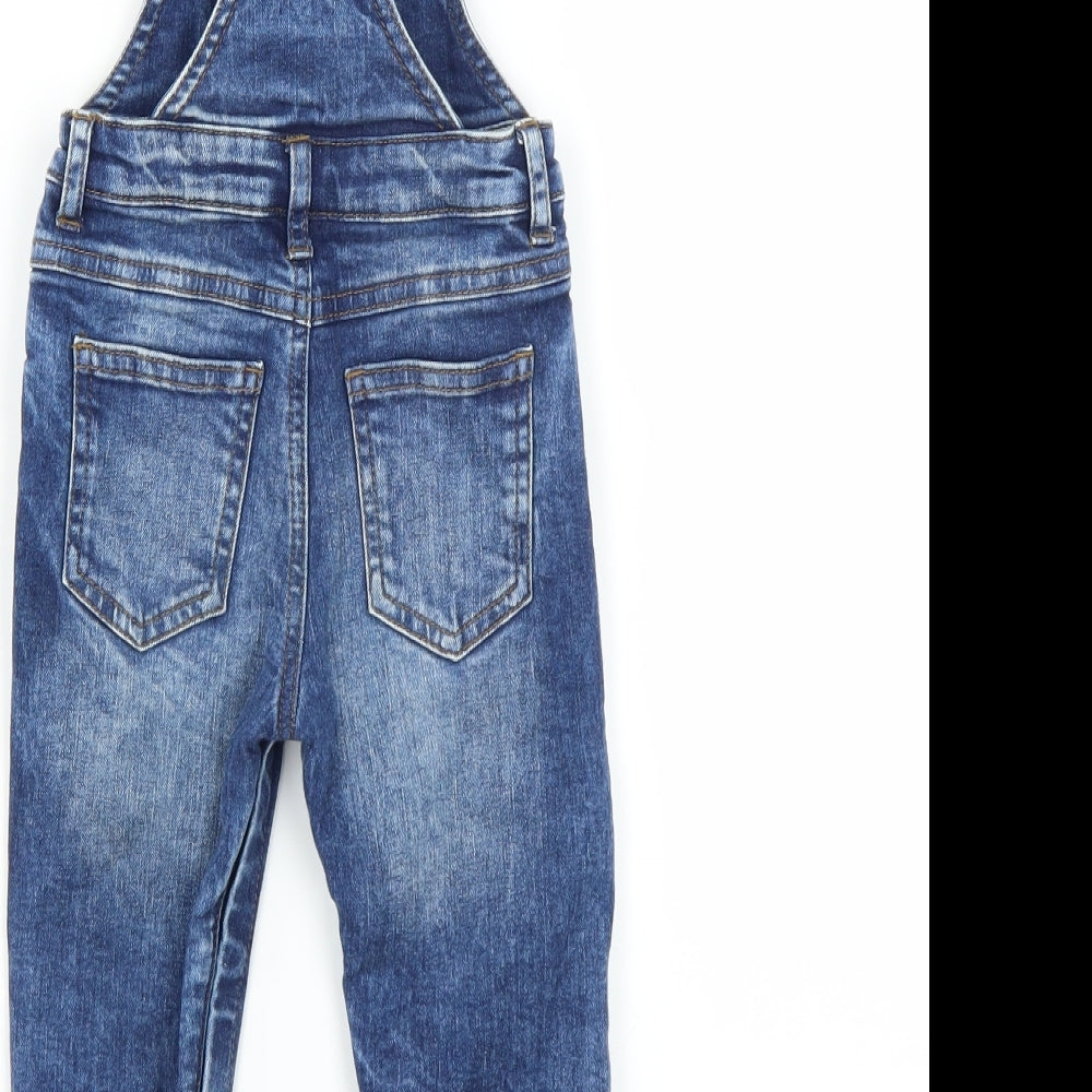 NEXT Boys Blue   Dungaree Outfit/Set Size 12-18 Months