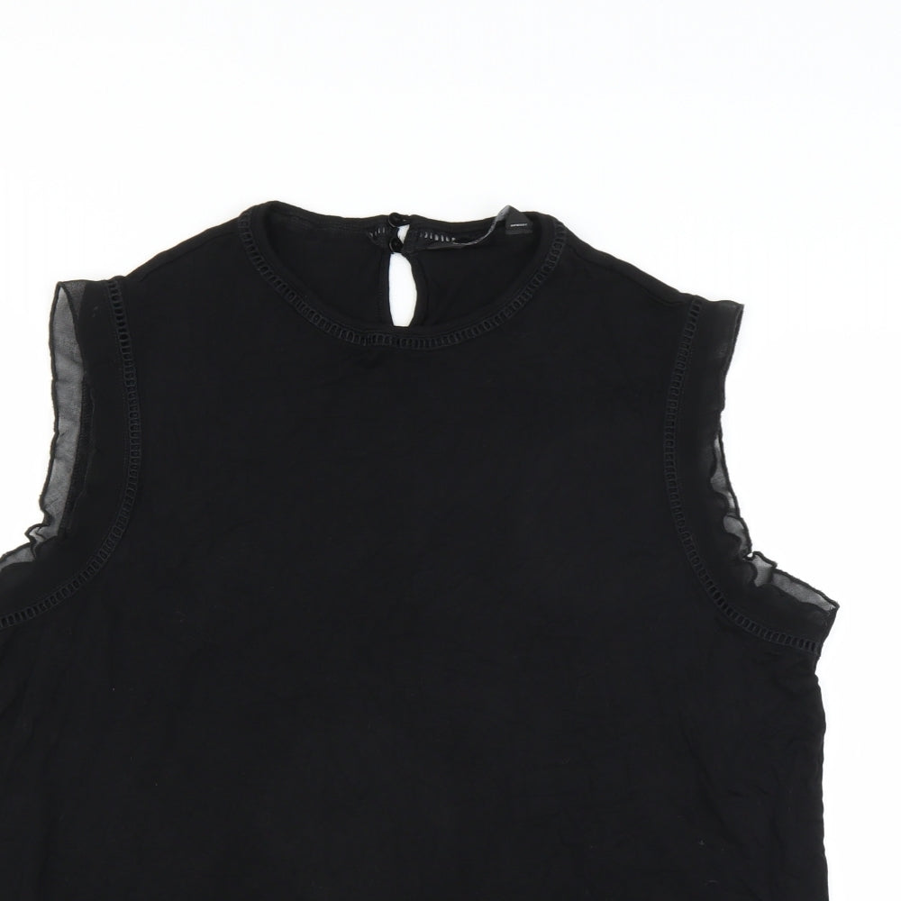 Dorothy Perkins Womens Black   Basic Blouse Size 18