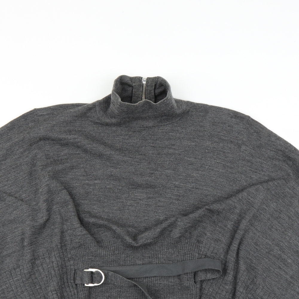Karen Millen Womens Grey   Cape Jumper Size M