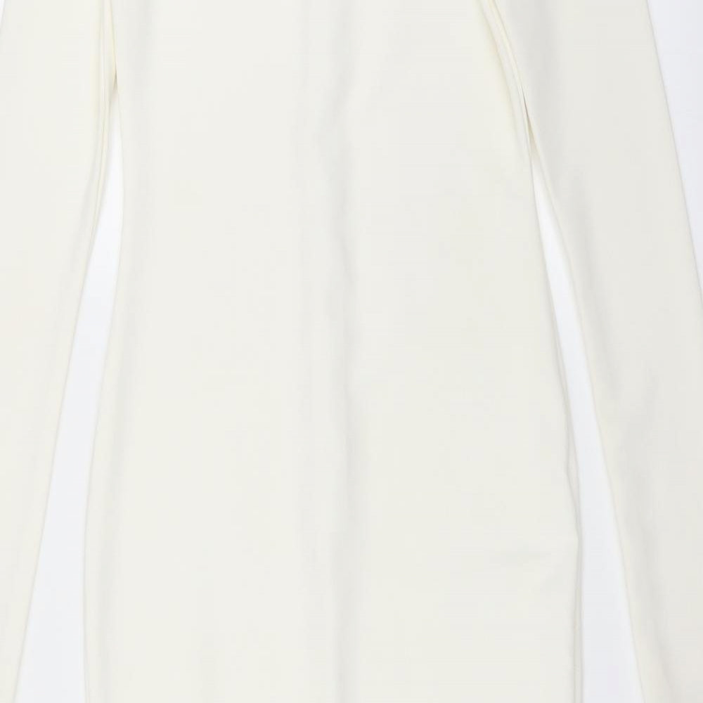 Missguided Womens White   Bodycon  Size 8