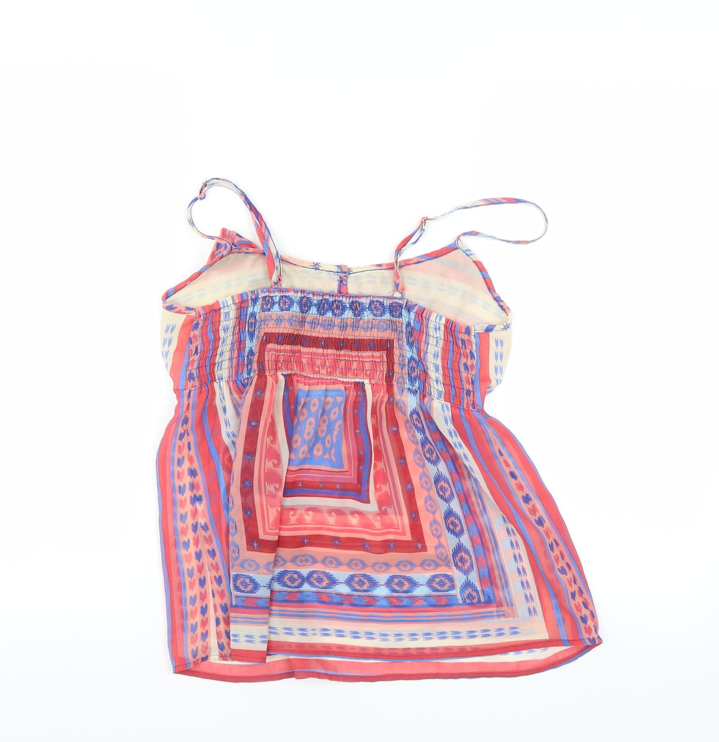 BSK Womens Multicoloured   Camisole Blouse Size L  - sheer