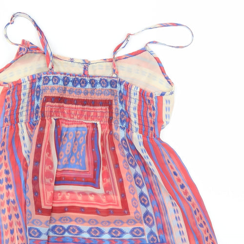 BSK Womens Multicoloured   Camisole Blouse Size L  - sheer