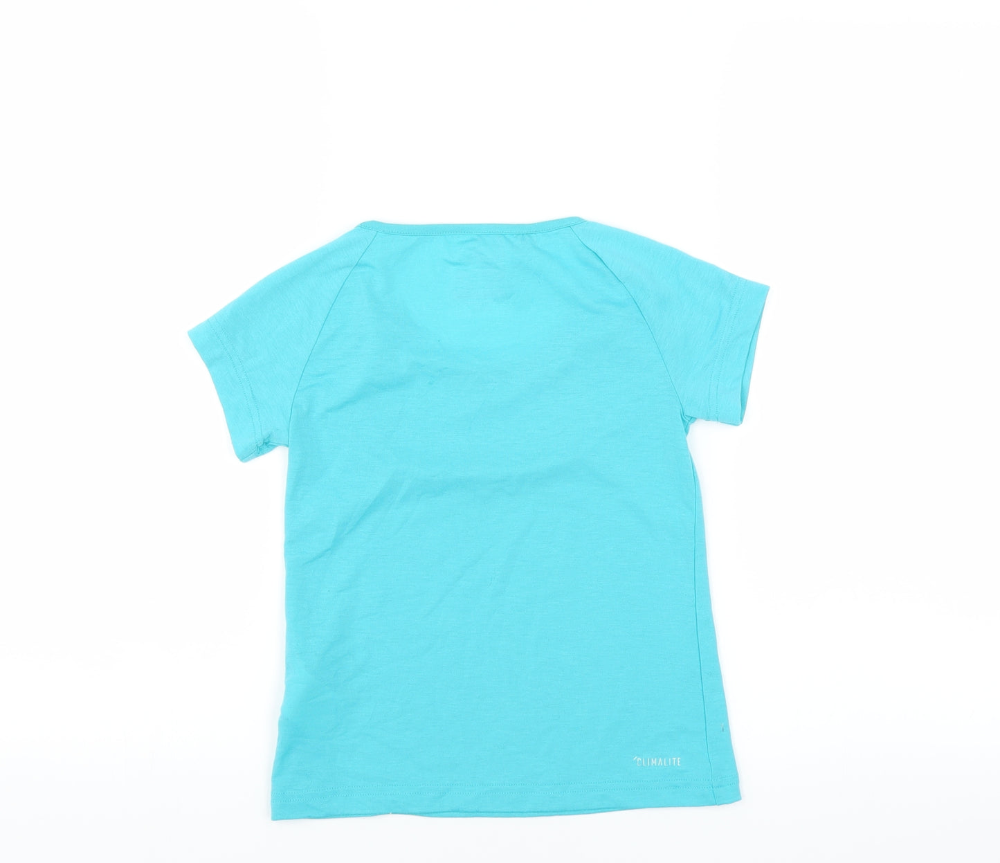 adidas Girls Blue   Basic T-Shirt Size 7-8 Years