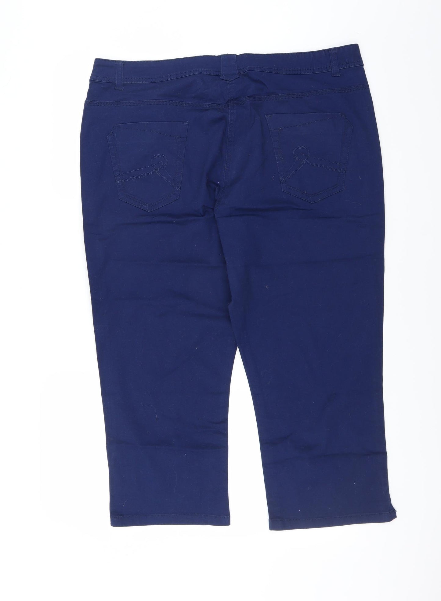 George Womens Blue   Cropped Trousers Size 20 L22 in