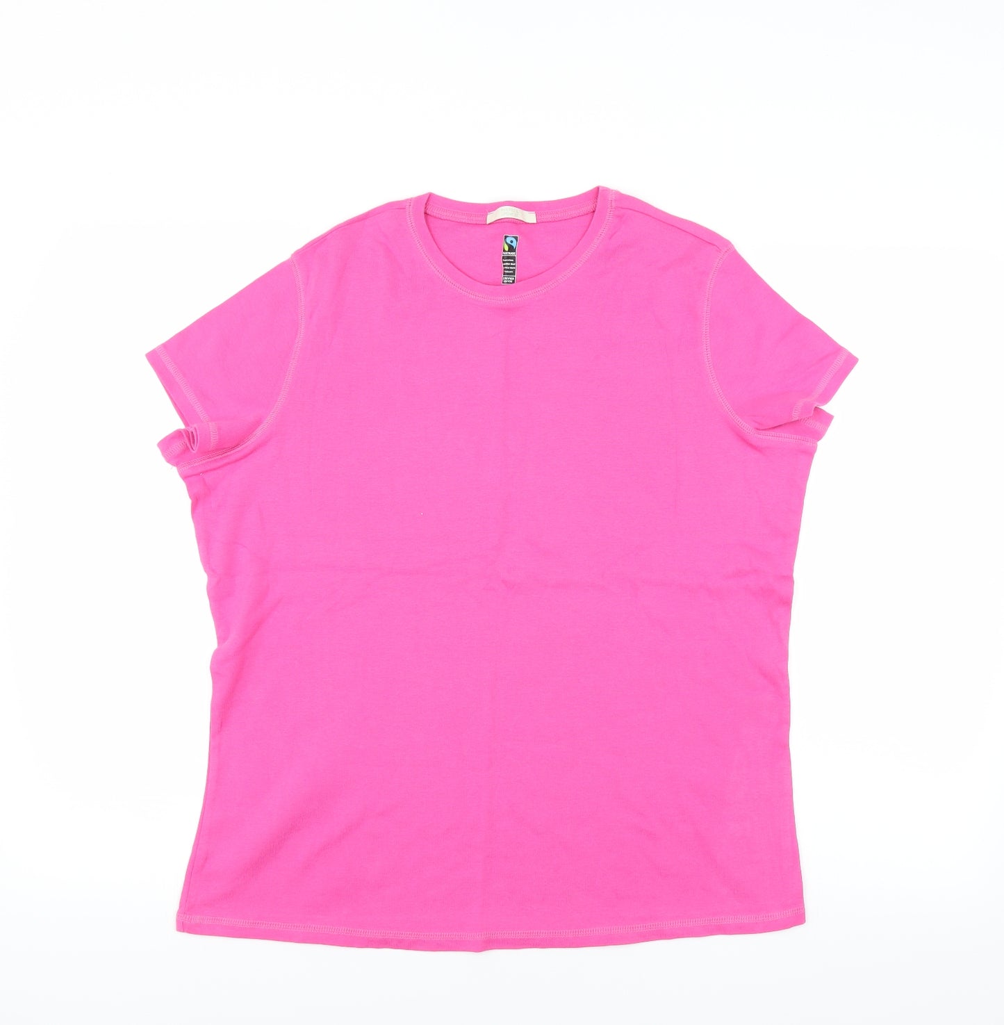 Marks and Spencer Womens Pink   Basic T-Shirt Size 22