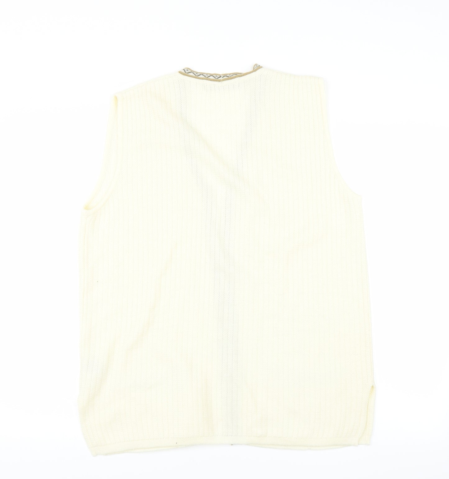 Klassique Womens Yellow   Cardigan Jumper Size S