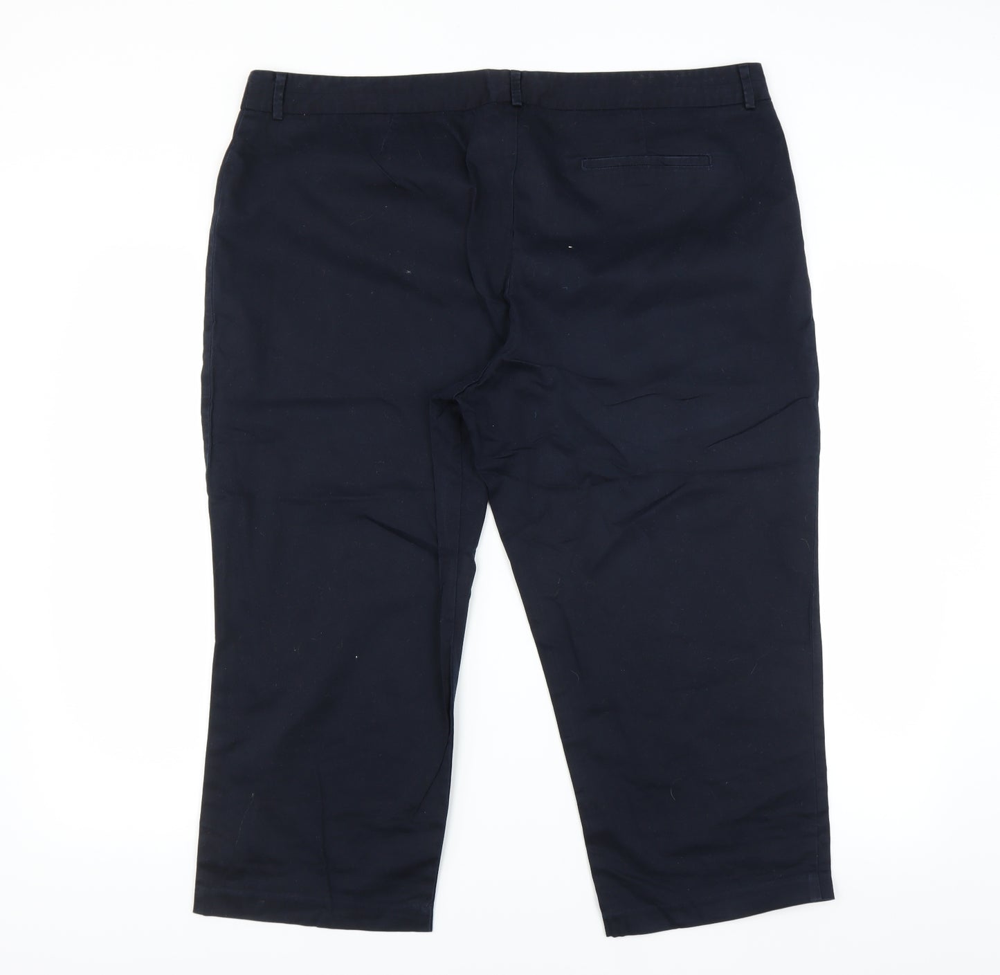 Marks and Spencer Womens Blue   Cropped Trousers Size 20 L20 in
