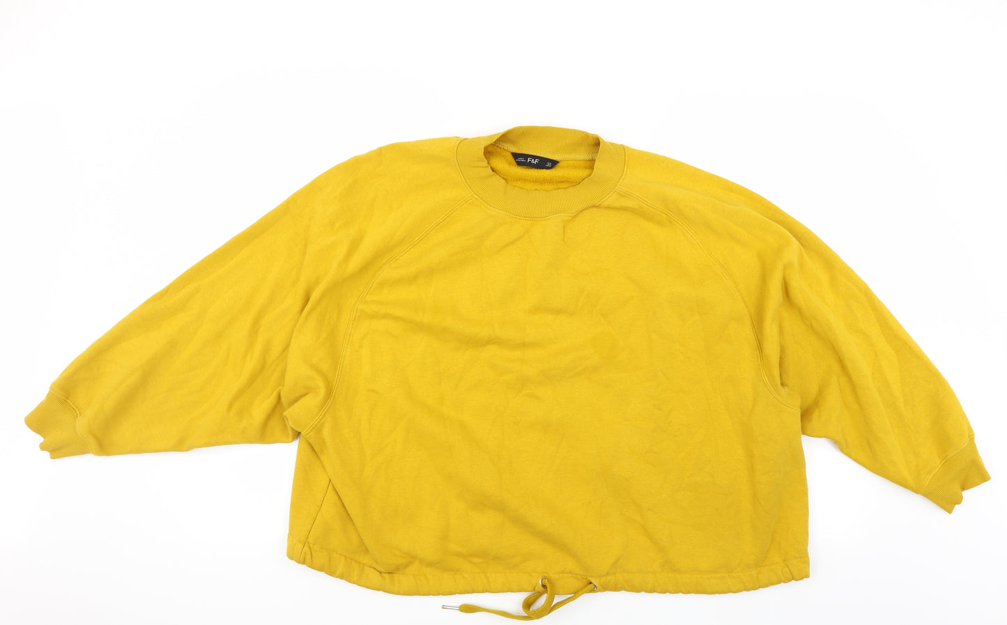 F&F Womens Yellow   Pullover Sweatshirt Size 20