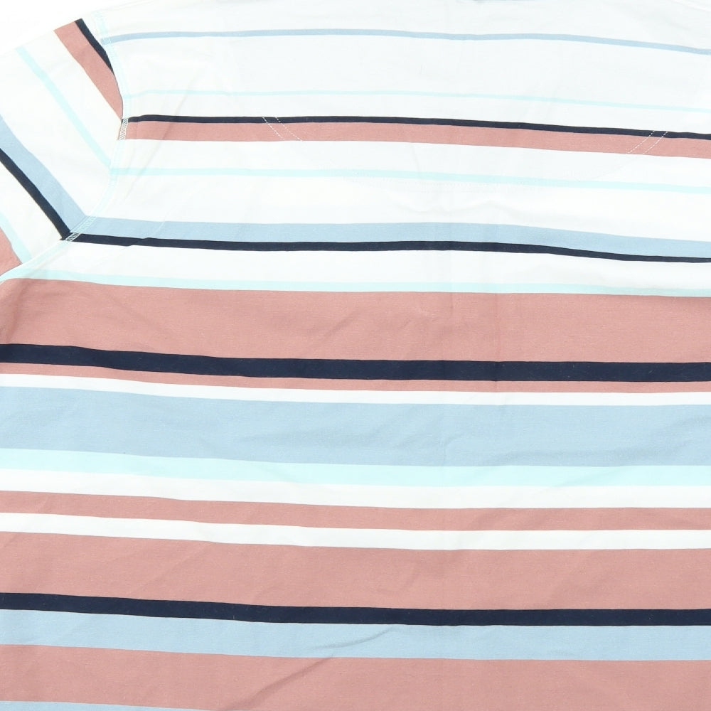 DASH Womens Multicoloured Striped  Basic Polo Size 20