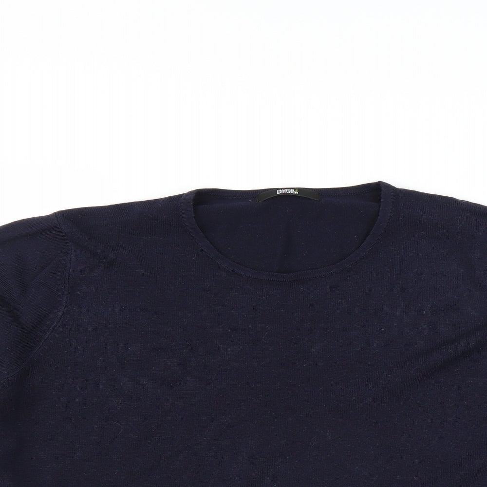 Marks and Spencer Womens Blue   Pullover Jumper Size 18
