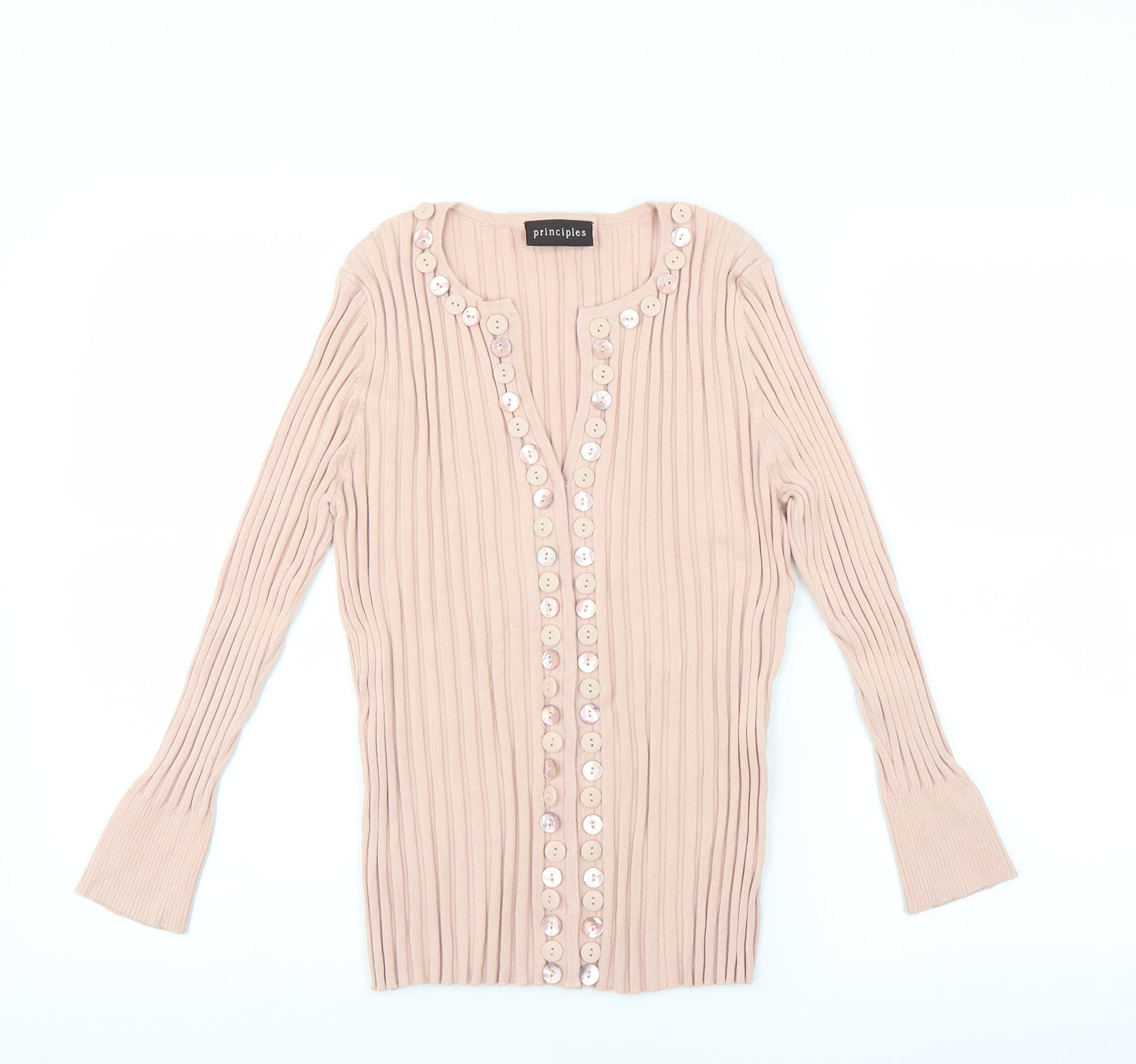 Principles Womens Pink   Cardigan Jumper Size 16