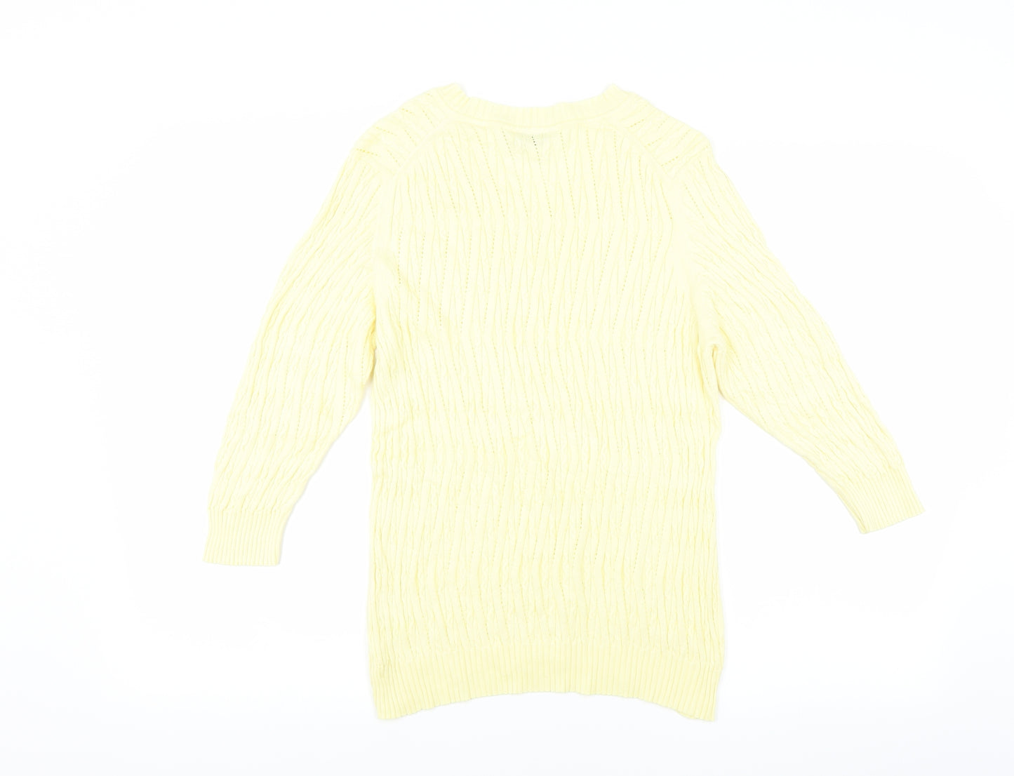 David Nieper Womens Yellow   Pullover Jumper Size 16