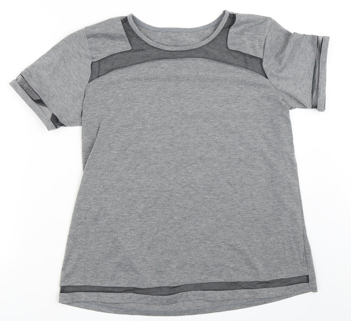 SheIn Womens Grey Basic T-Shirt Size M