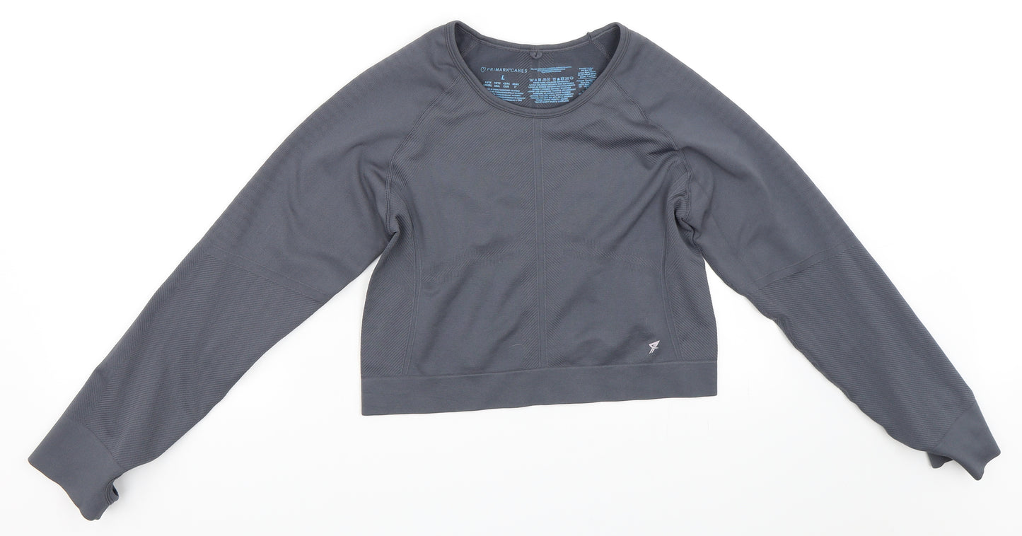 Primark Womens Grey   Basic T-Shirt Size L