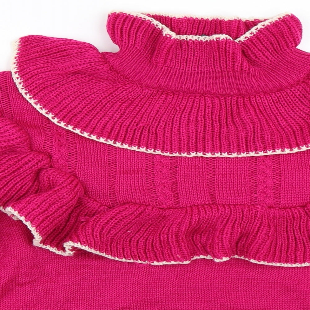 Boohoo Womens Pink   Pullover Jumper Size M