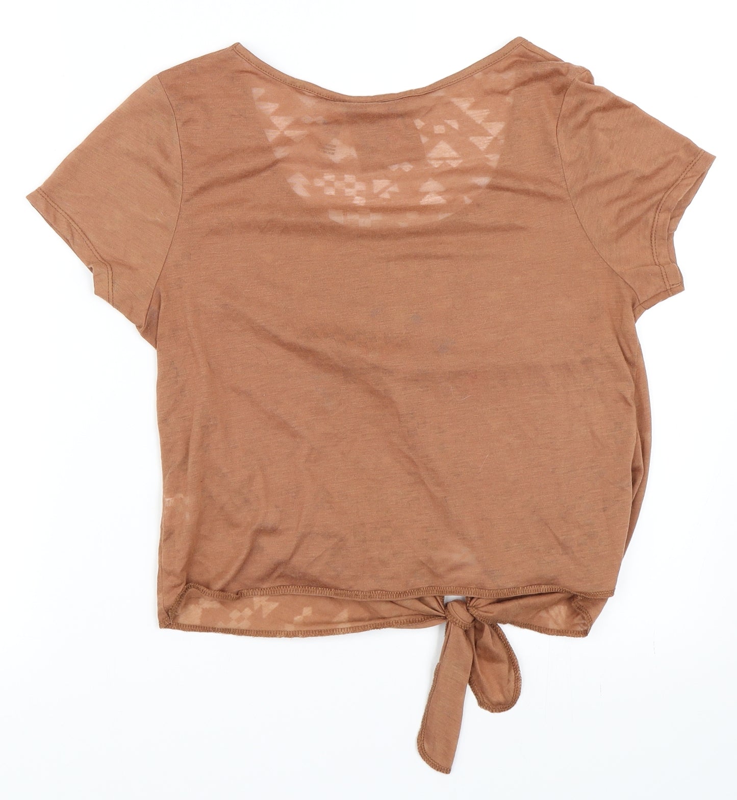 Primark Womens Beige   Basic T-Shirt Size 12