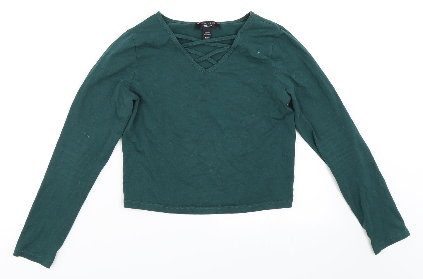 New Look Girls Green   Basic T-Shirt Size 12-13 Years