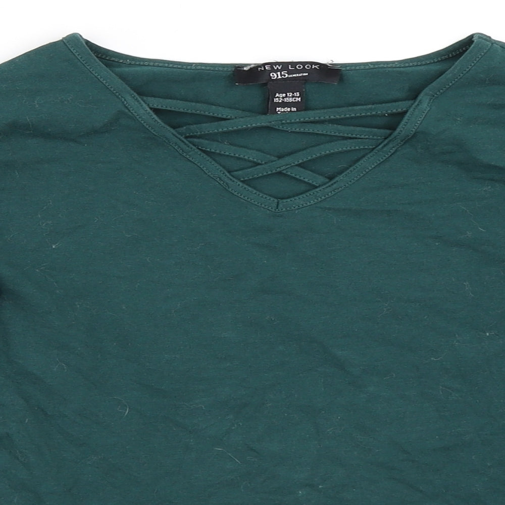 New Look Girls Green   Basic T-Shirt Size 12-13 Years