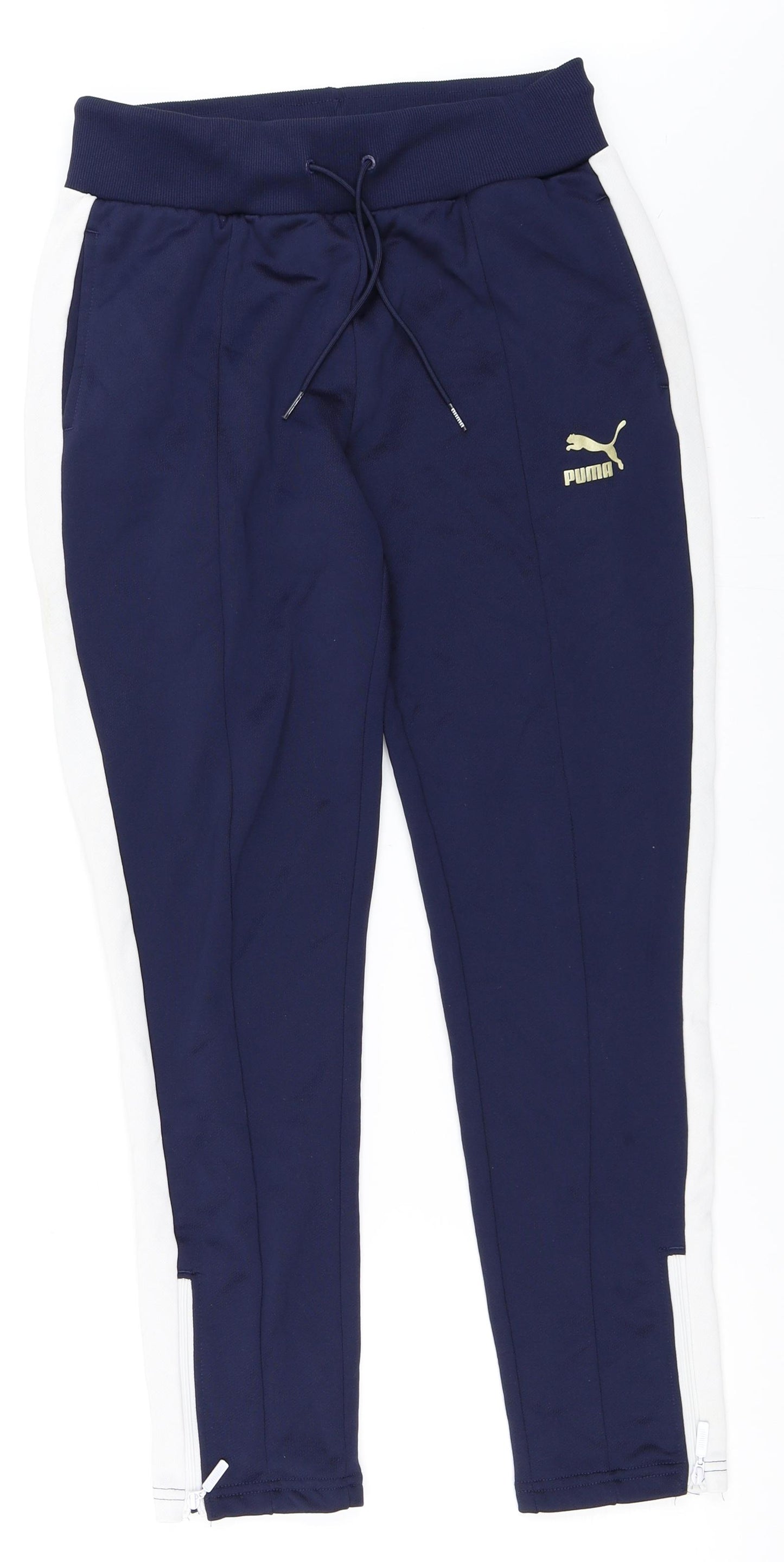 PUMA Womens Blue   Jogger Trousers Size 10 L27 in