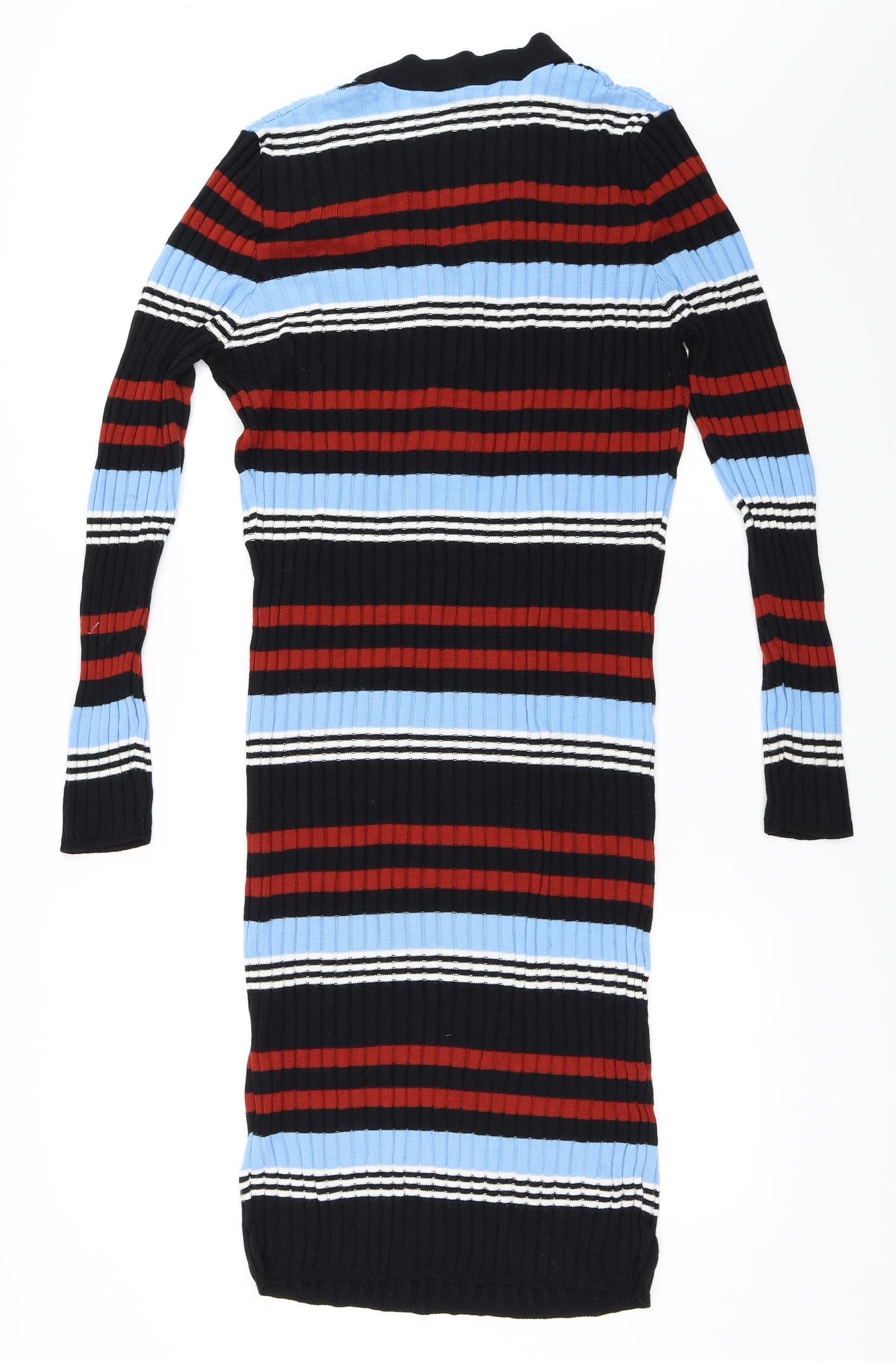 Primark Womens Black Striped  Bodycon  Size L