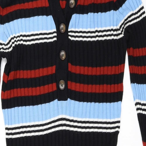 Primark Womens Black Striped  Bodycon  Size L