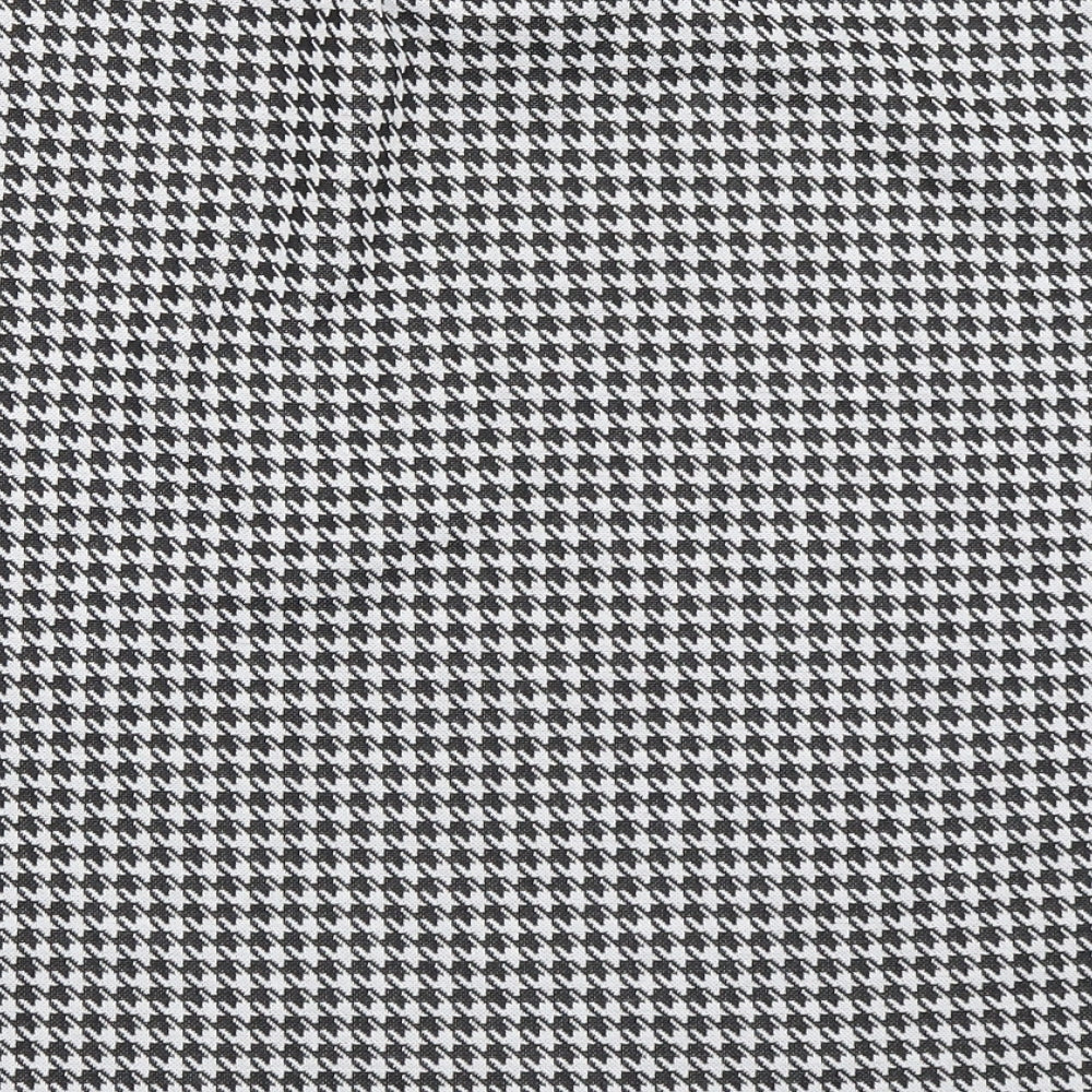 Misspap Womens Black Houndstooth  Basic Blouse Size L