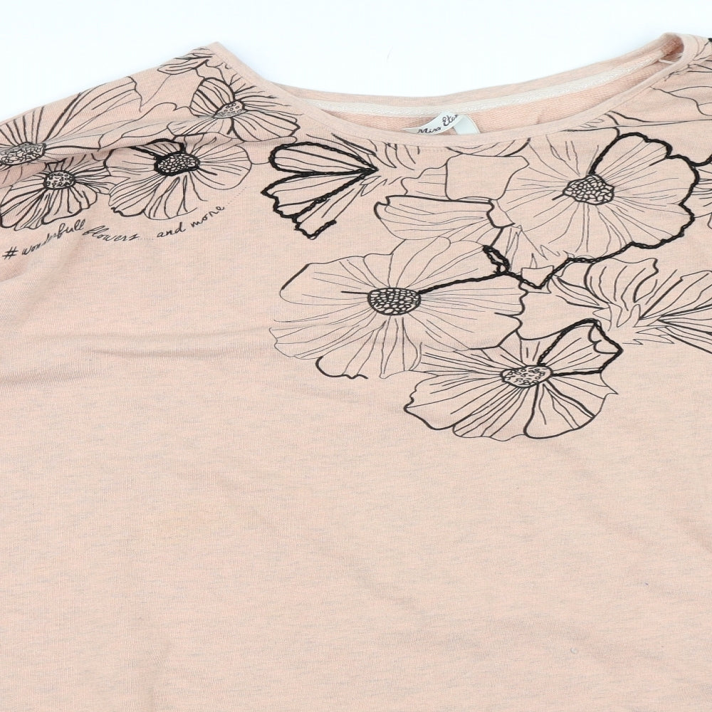 Miss Etam Womens Pink   Pullover Sweatshirt Size 24