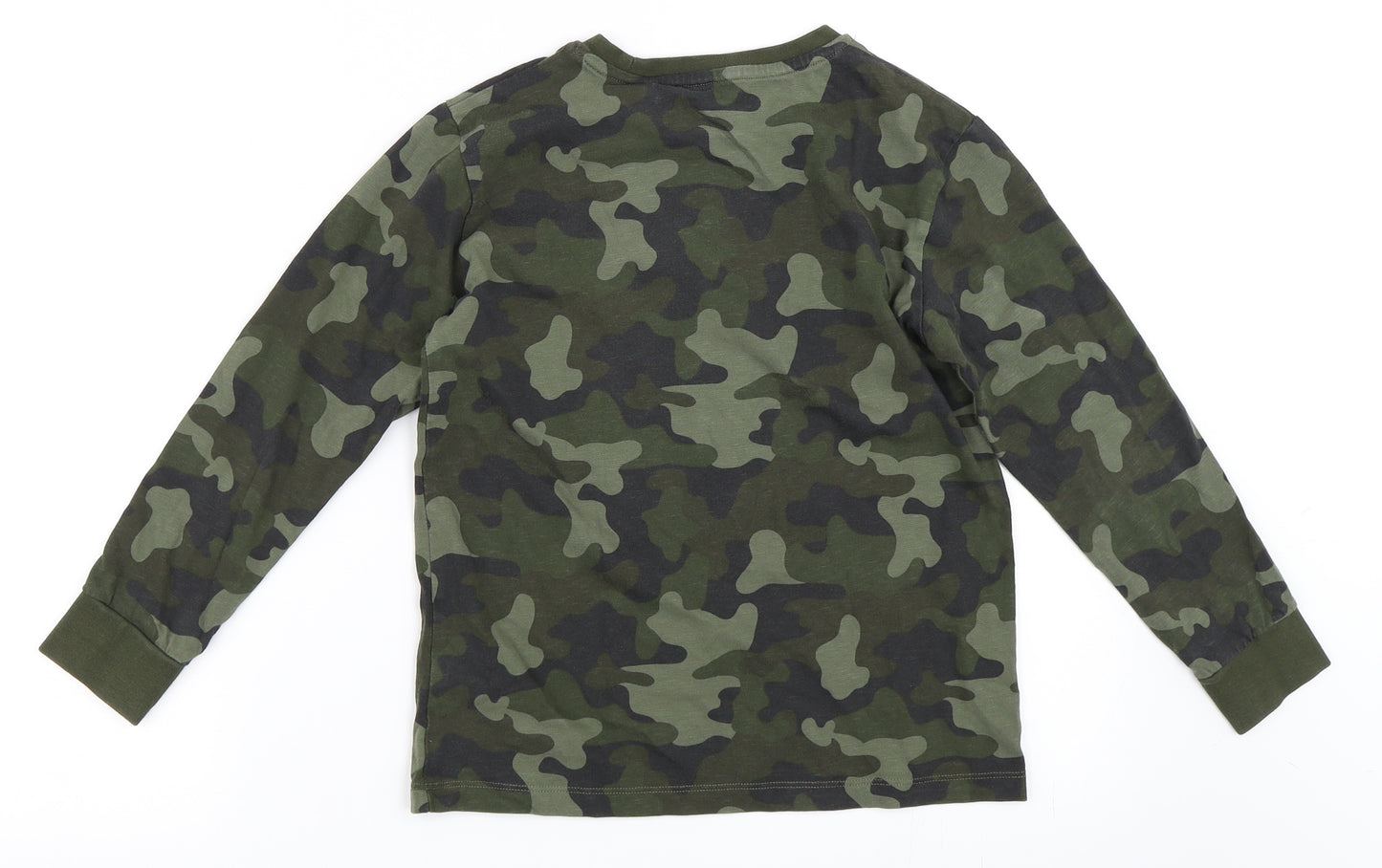 NEXT Boys Green Camouflage  Pullover Sweatshirt Size 8 Years