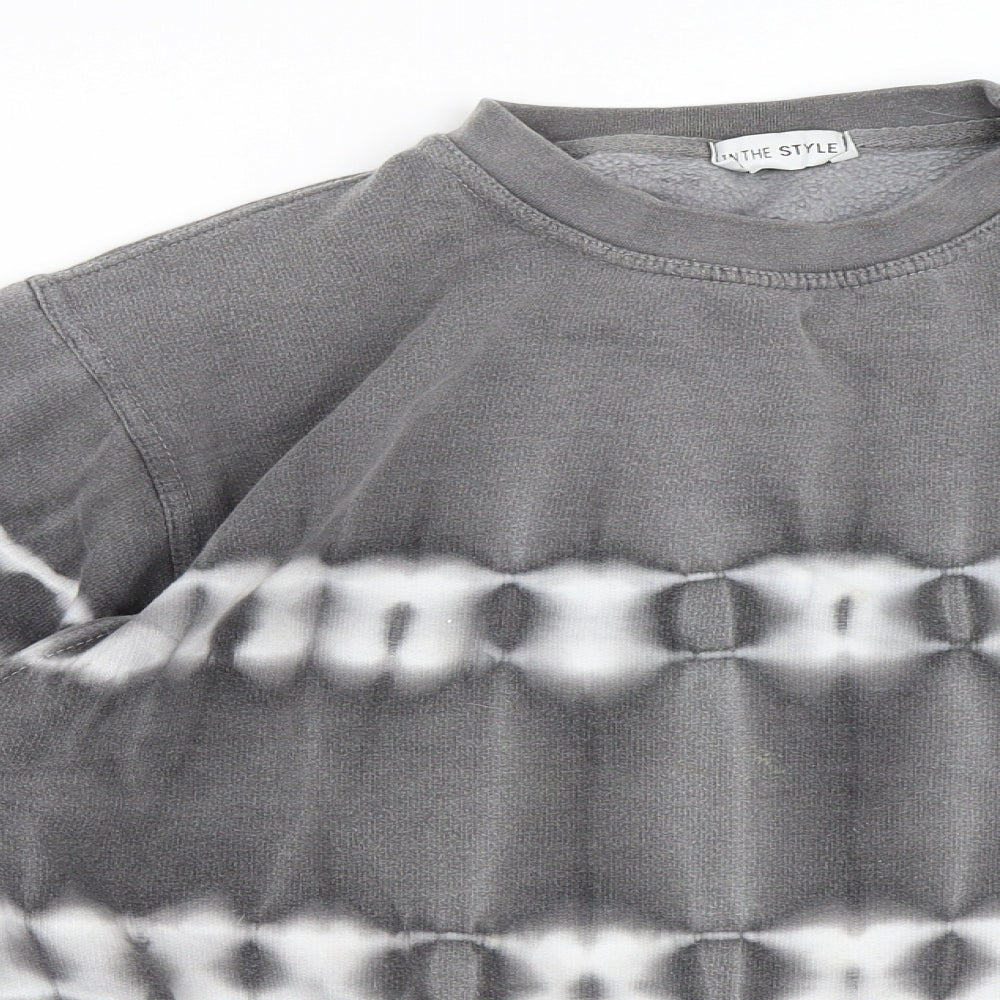 In the Style Womens Grey   Pullover Sweatshirt Size XL