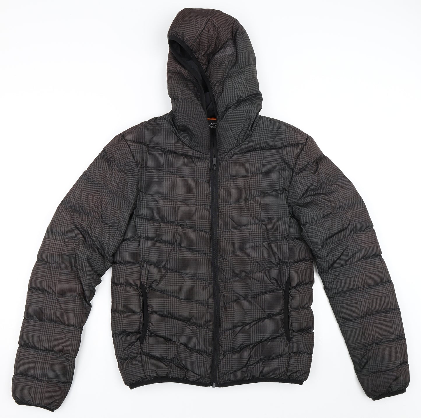 Brave Soul Mens Black   Puffer Jacket Coat Size S