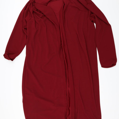 Boohoo Womens Red   Jacket  Size 24