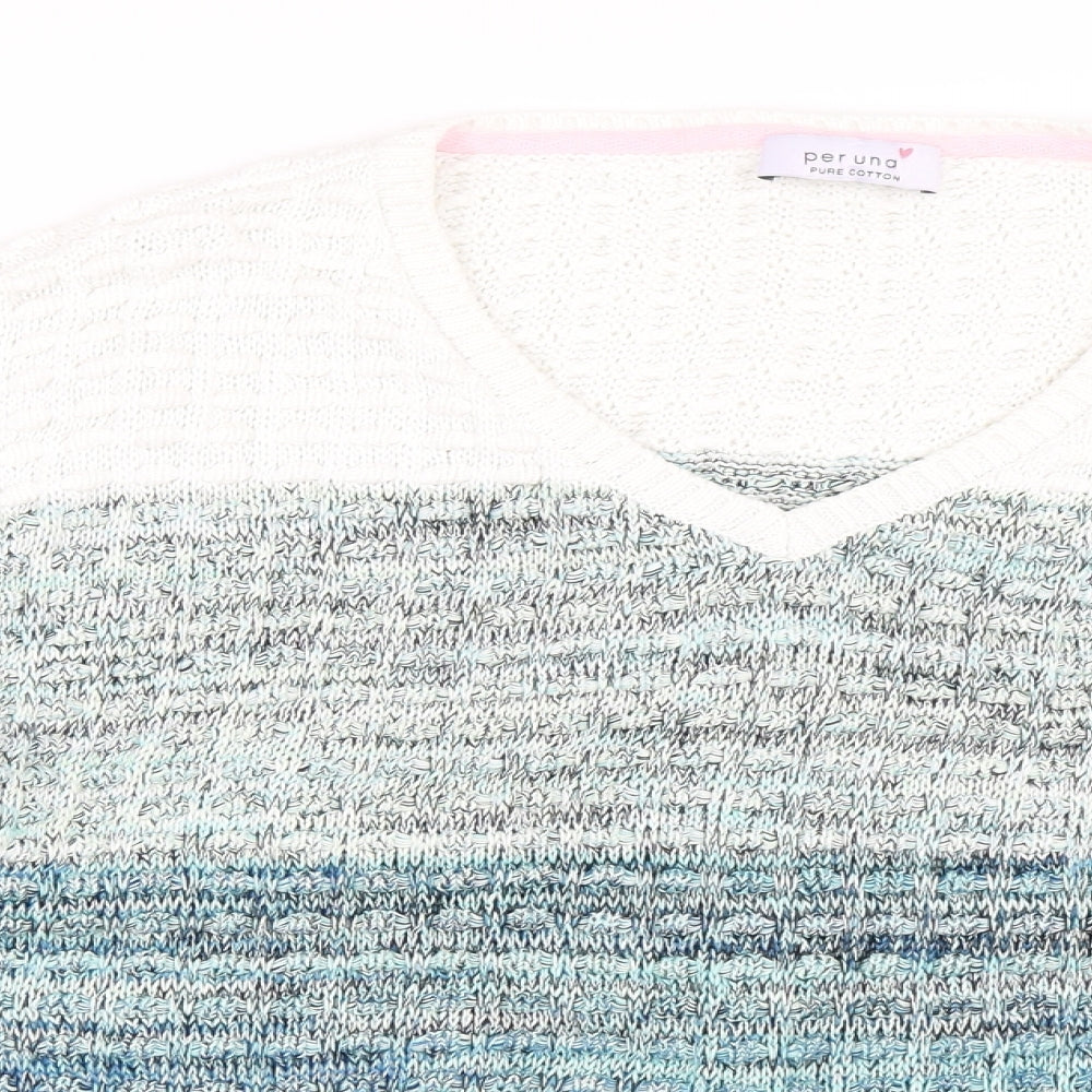 Per Una Womens Blue   Pullover Jumper Size 16