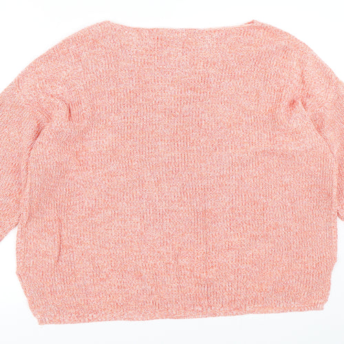 Marks and Spencer Womens Orange   Pullover Jumper Size XL