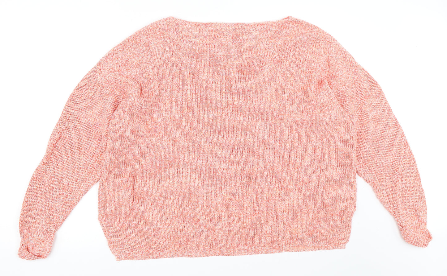 Marks and Spencer Womens Orange   Pullover Jumper Size XL