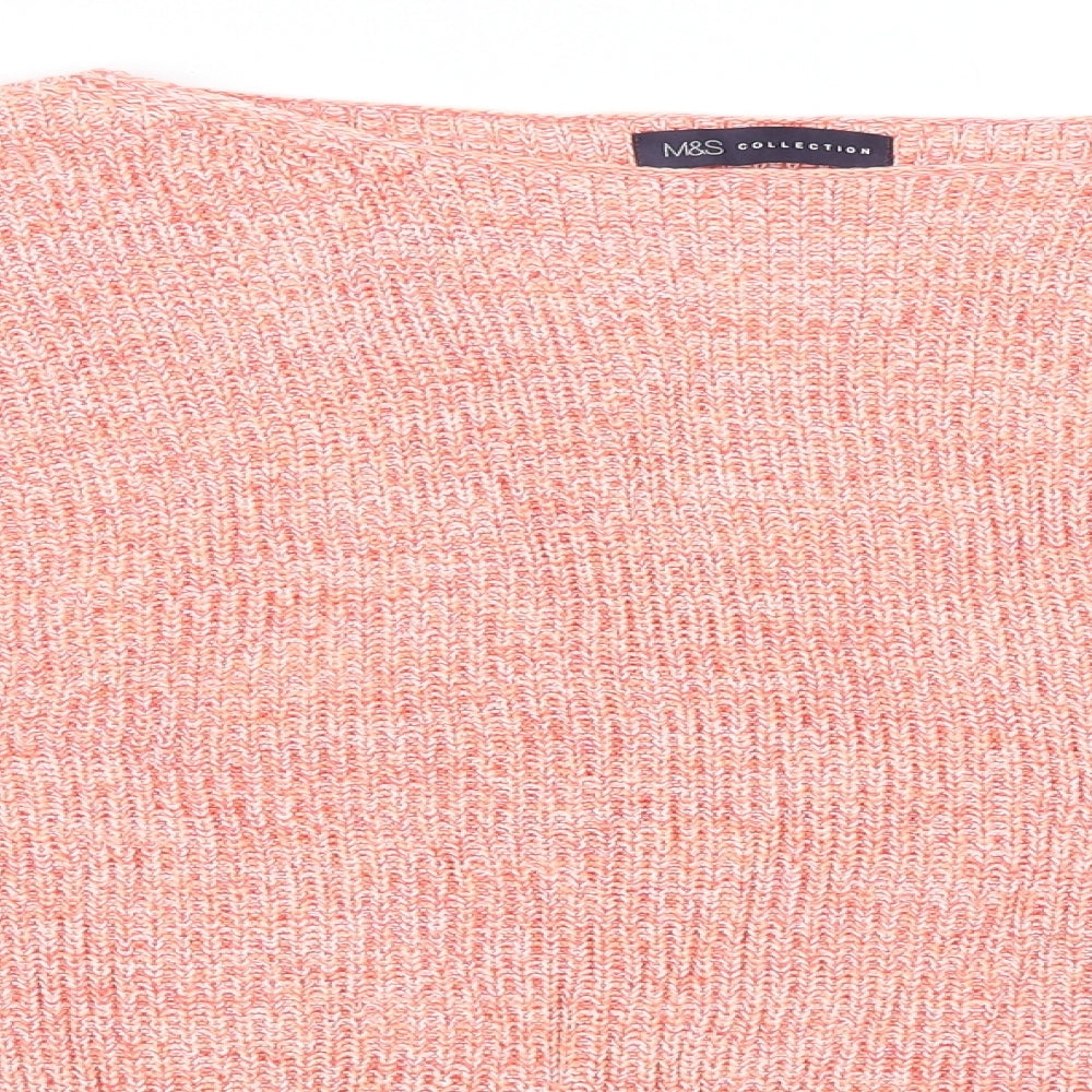 Marks and Spencer Womens Orange   Pullover Jumper Size XL